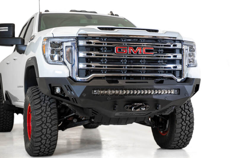 GMC Sierra 2500 Bumper - Front - Addictive Desert Designs - Stealth Fighter - Hammer Black - `20-`27